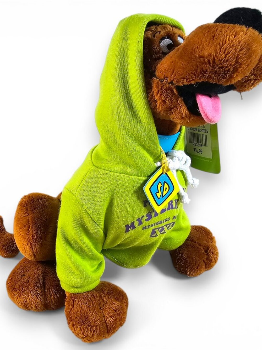 Hanna Barbera Scooby Doo Hoodie Plush Stuffed Toy Kings Dominion w/ Tags 9"